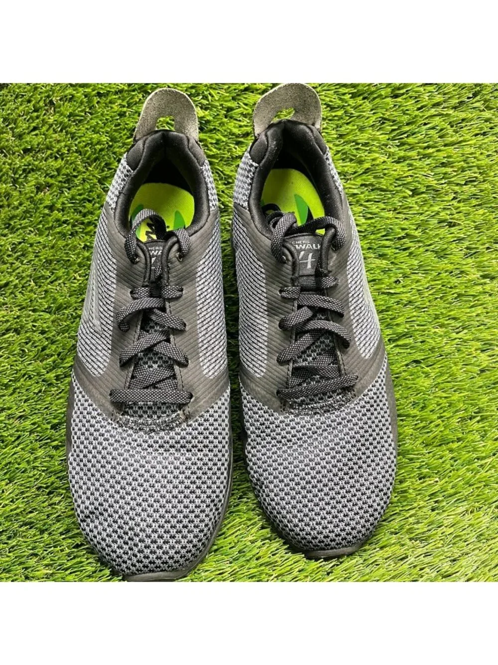 Skechers Go Walk 4 Womens Size 8.5 Black Gray Athletic Running Shoes Sneakers